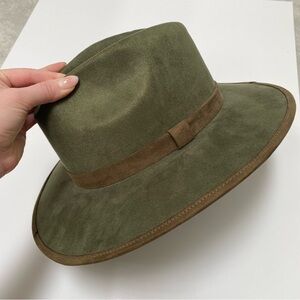 Dark olive green hat